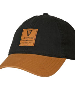 Guinness Leather Harp Emblem Patch Adjustable Hat