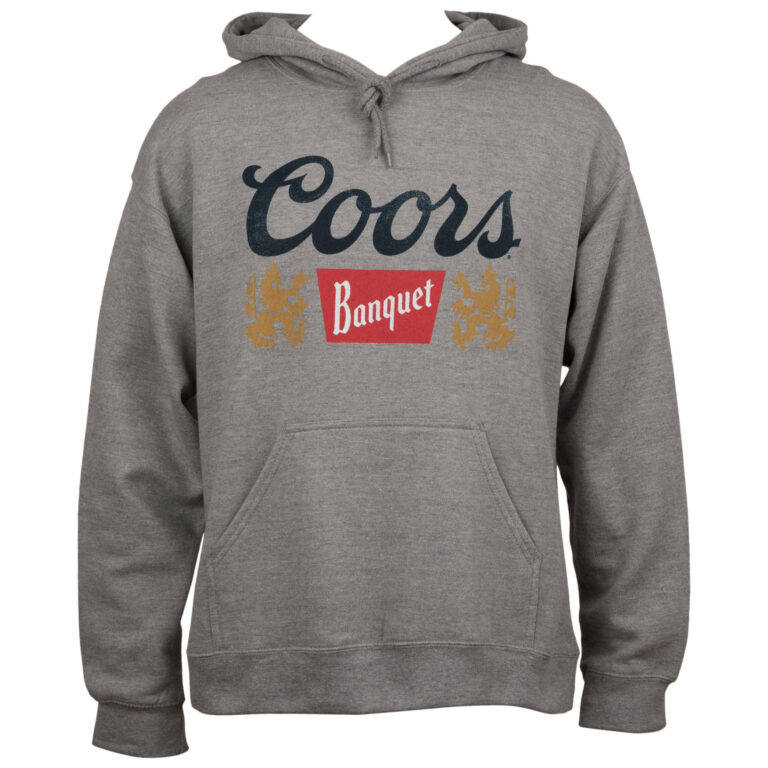 Coors Banquet Distressed Logo Pullover Hoodie