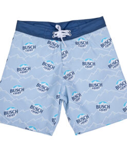 Busch Light Logo & Mountain Range All Over Print Board Shorts