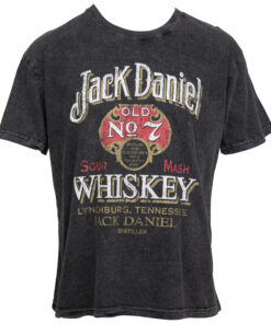 Jack Daniels Sour Mash Vintage Poster Men's Black T-Shirt