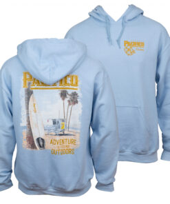 Pacifico Adventure Is Out There Beach Front and Back Print Hoodie