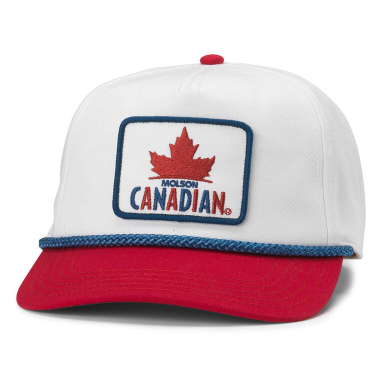 Molson Canadian Beer Flat Bill Adjustable Snapback Hat
