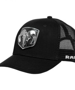 Dodge Ram Logo 3D Patch Adjustable Trucker Hat