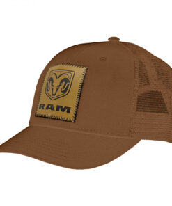 Dodge Ram Logo Sewn Patch Adjustable Trucker Hat