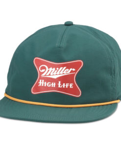 Miller High Life Logo Green Colorway Adjustable Rope Hat