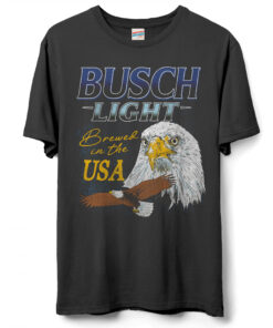 Busch Light USA Bald Eagle T-Shirt by Junk Food