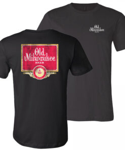 Old Milwaukee Logo with Label Print Rear T-Shirt