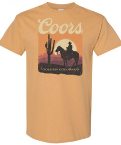 Coors Golden Colorado Western Sunset T-Shirt