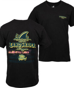 Landshark Men's Black Painted T-Shirt