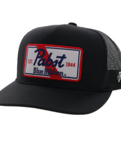 Pabst Blue Ribbon Embroidered Patch Snapback Hybrid Bill Trucker Hat