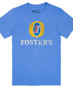 Foster's Beer Basic Logo Men's Heather Blue T-Shirt
