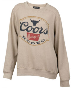 Coors Banquet Rodeo Long Horns Cream Colorway Women's Sweatshirt