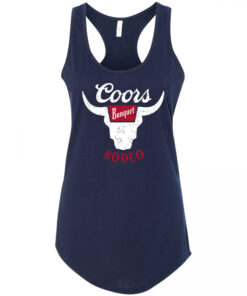 Coors Banquet Rodeo Logo Navy Colorway Women's Racerback Tank Top