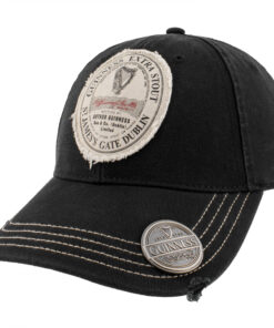 Guinness Gaelic Label Black Bottle Opener Hat