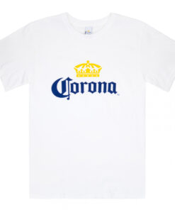 Corona Extra Men's White Beer Logo T-Shirt