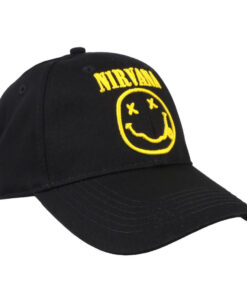 Nirvana Happy Face Logo Adjustable Snapback Hat