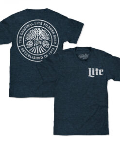Miller Lite The Original Lite Pilsner Front and Back Print T-Shirt