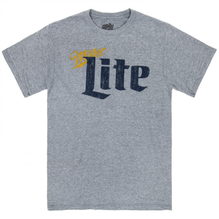 Miller Lite Men’s Heather Grey T-Shirt