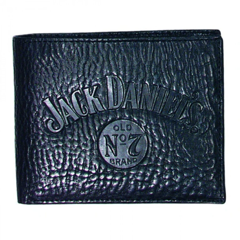Jack Daniel’s Signature Collection Leather Billfold Bi-Fold Wallet