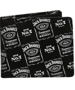 Jack Daniels Repeat Logo Old No. 7 Bi-fold Wallet