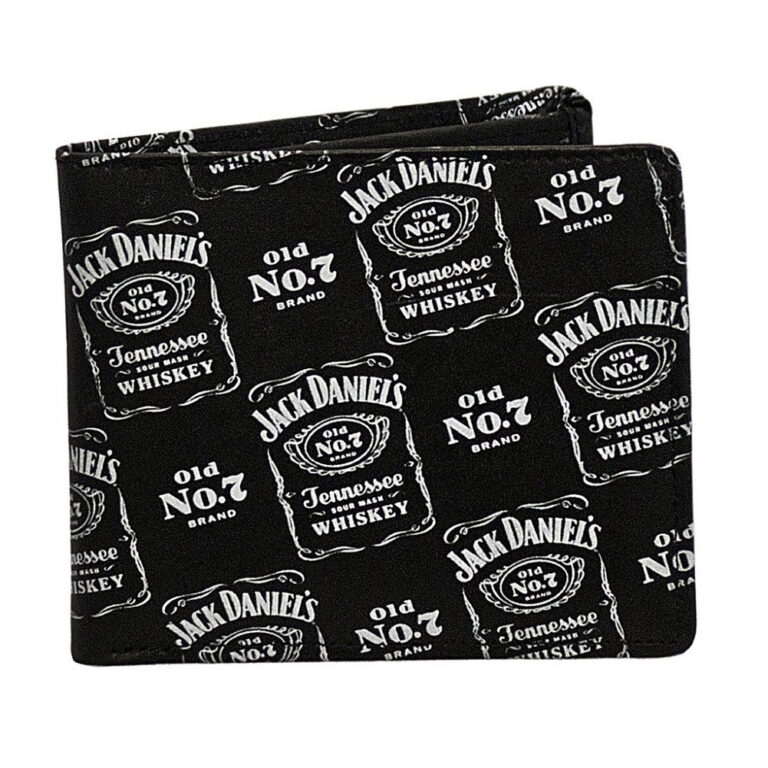 Jack Daniels Repeat Logo Old No. 7 Bi-fold Wallet