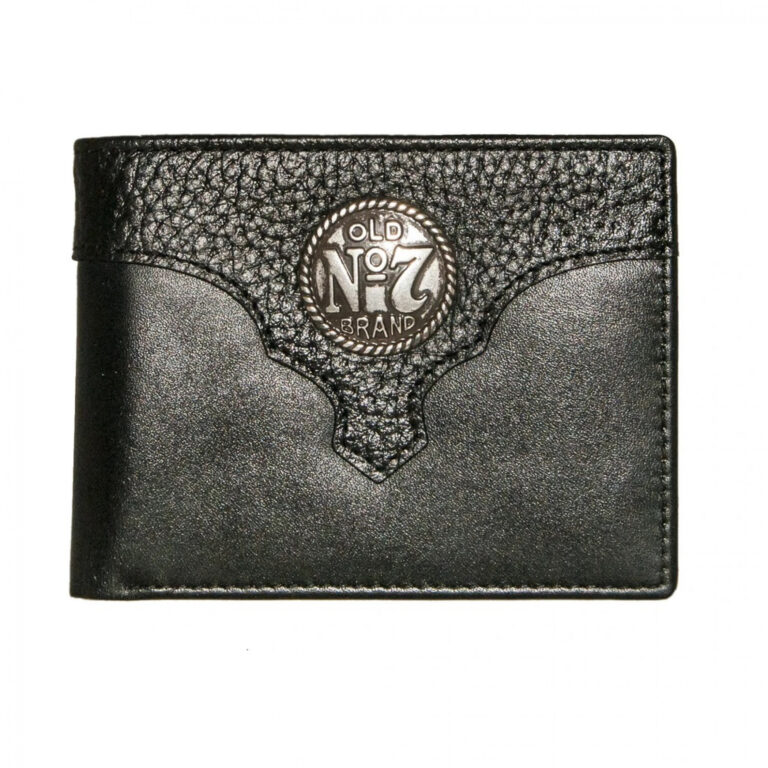 Jack Daniel’s Old No. 7 Logo Leather Billfold Wallet