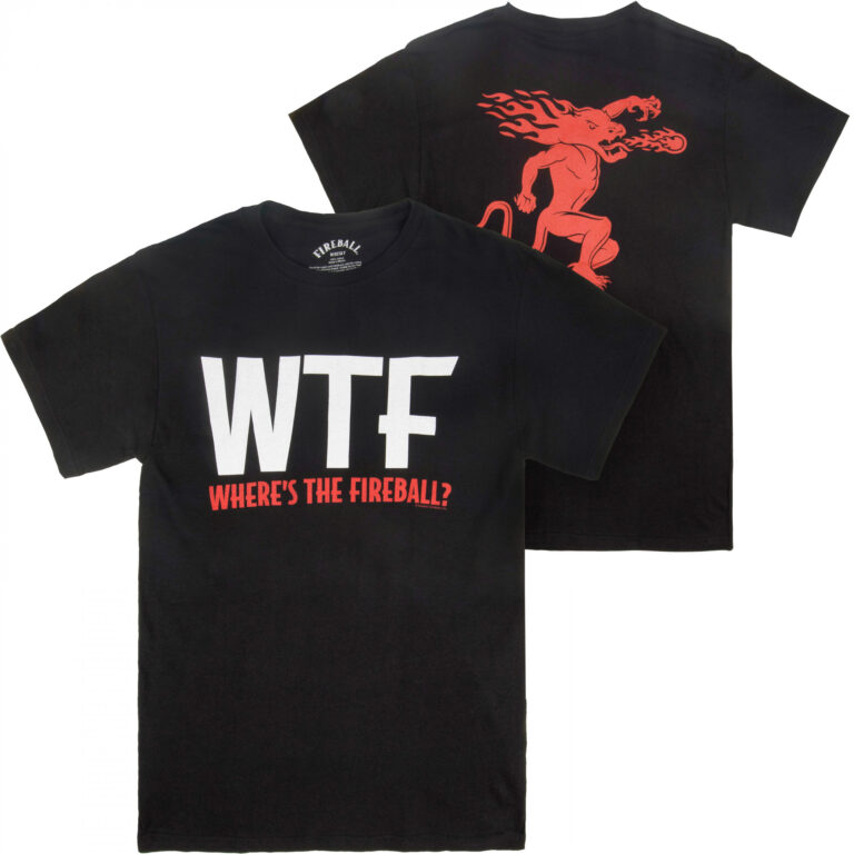 Fireball Men’s Black Where’s The Fireball T-Shirt