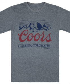Coors Men's Grey Golden Colorado T-Shirt