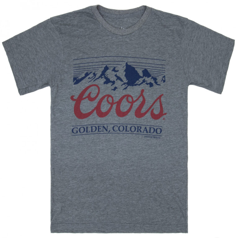 Coors Men’s Grey Golden Colorado T-Shirt