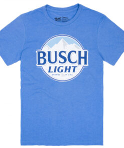 Busch Light Men's Heather Blue Round Logo T-Shirt