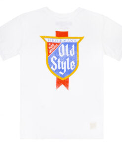 Old Style Men's White Retro Brand T-Shirt