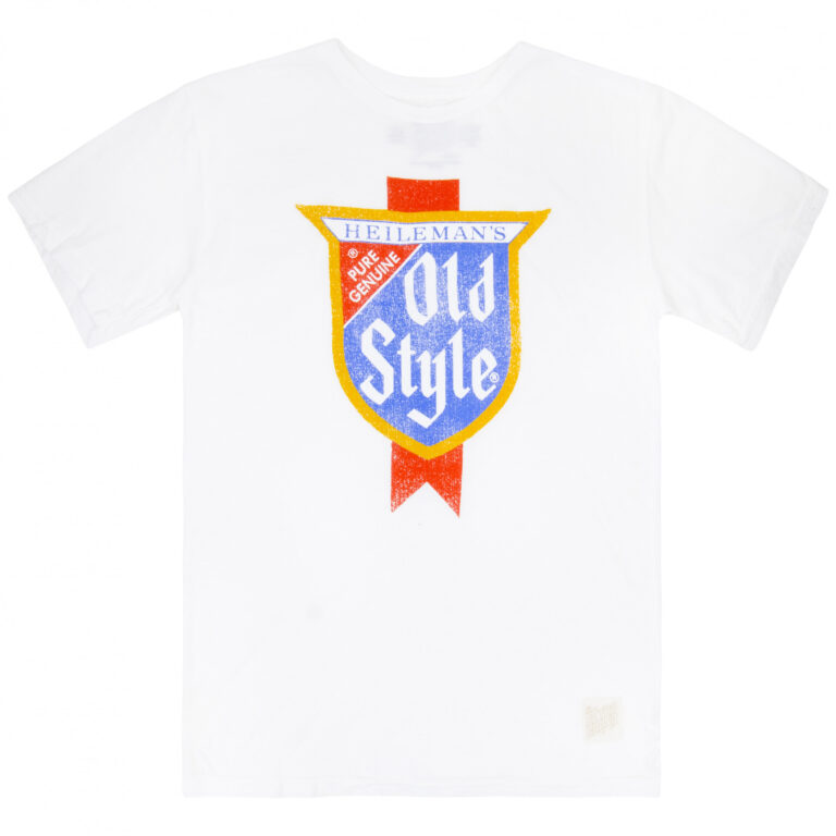 Old Style Men’s White Retro Brand T-Shirt