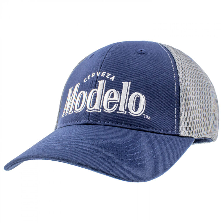 Modelo Navy Blue Padded Mesh Trucker Hat