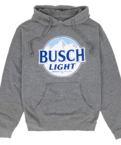 Busch Light Classic Logo Grey Hoodie