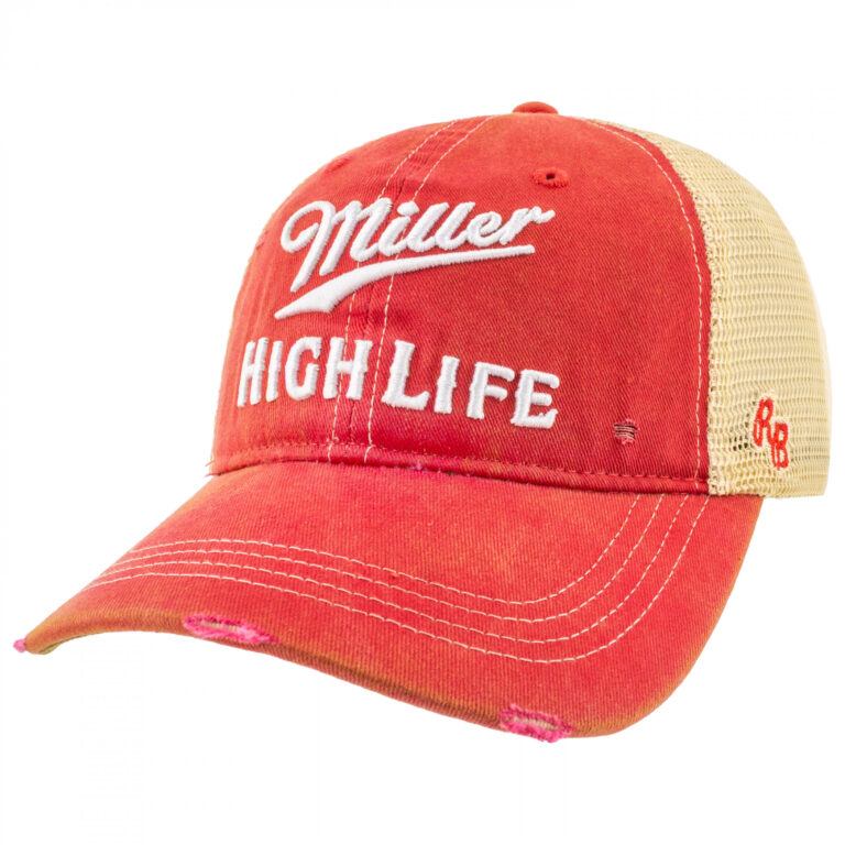Miller High Life Distressed Trucker Hat
