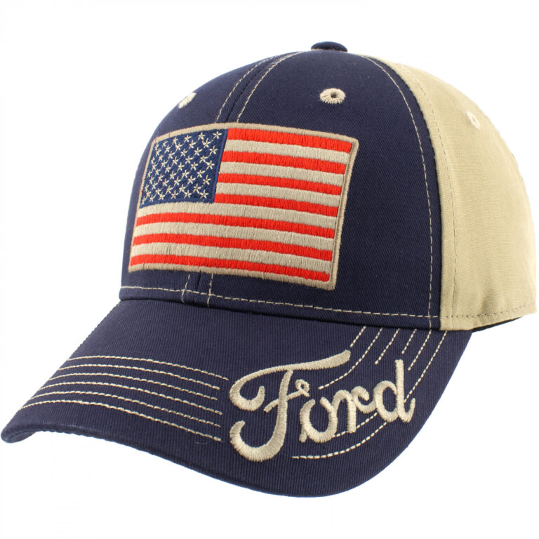 Ford Adjustable American Flag Hat