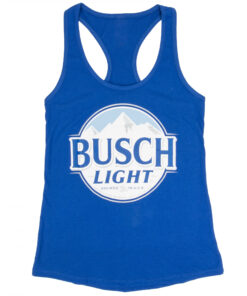 Busch Light Logo Women's Racerback Blue Tank Top