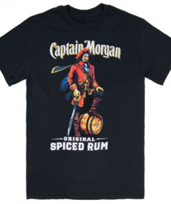Captain Morgan Men's Black Original Spiced Rum T-Shirt