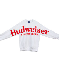Budweiser King Of Beers Arm To Arm Full Spread Print Crew Sweatshirt