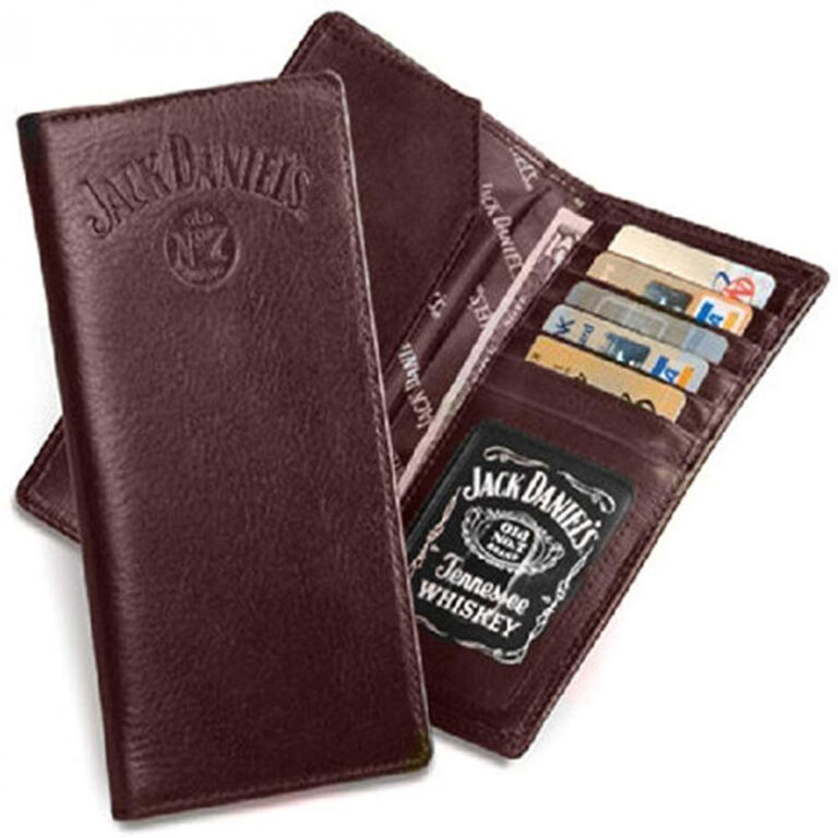 Jack Daniel’s Rodeo Style Brown Leather Bi-Fold Wallet