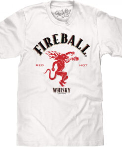 Fireball Whisky Logo White Colorway T-Shirt