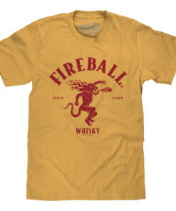 Fireball Whisky Logo Yellow Colorway T-Shirt
