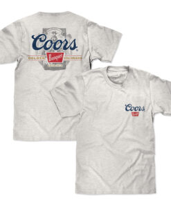 Coors Banquet Horse Shoe Logo Front and Back Print T-Shirt