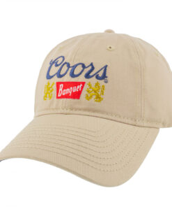 Coors Banquet Beer Logo Adjustable Khaki Hat