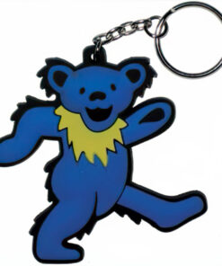 Grateful Dead Blue Bear Rubber Keychain