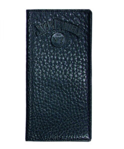 Jack Daniel's Rodeo Style Black Leather Bi-Fold Wallet