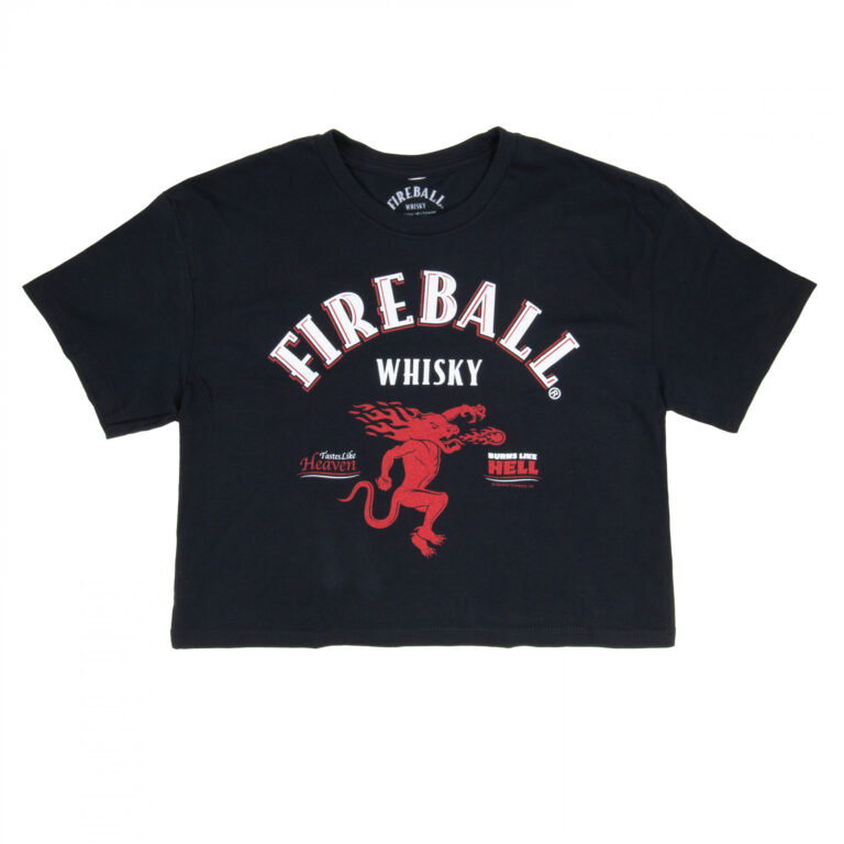 Fireball Whisky Women’s Crop Top T-Shirt