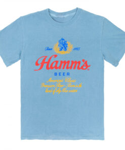 Hamm's Beer Logo Vintage Garment Wash T-Shirt