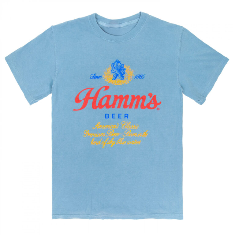 Hamm’s Beer Logo Vintage Garment Wash T-Shirt