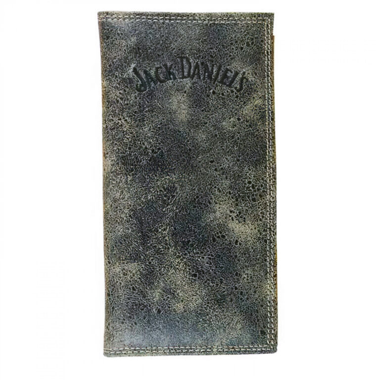 Jack Daniel’s Charcoal Leather Rodeo Bi-Fold Wallet